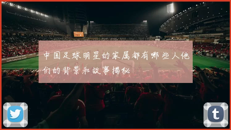 中国足球明星的家属都有哪些人他们的背景和故事揭秘