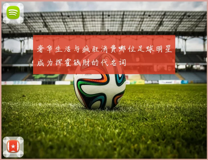 奢华生活与疯狂消费哪位足球明星成为挥霍钱财的代名词